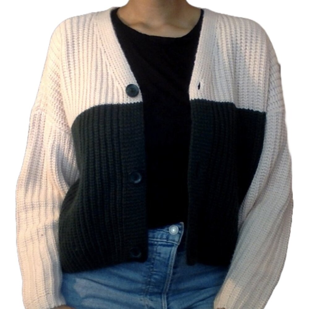 Vero Moda Two Tone Pink and Green Cardigan